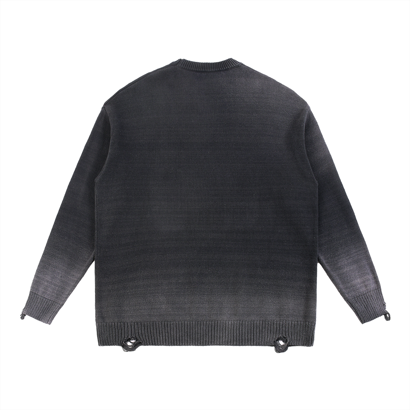 Sursse Sun Fade Distressed Ripped Crewneck sweater