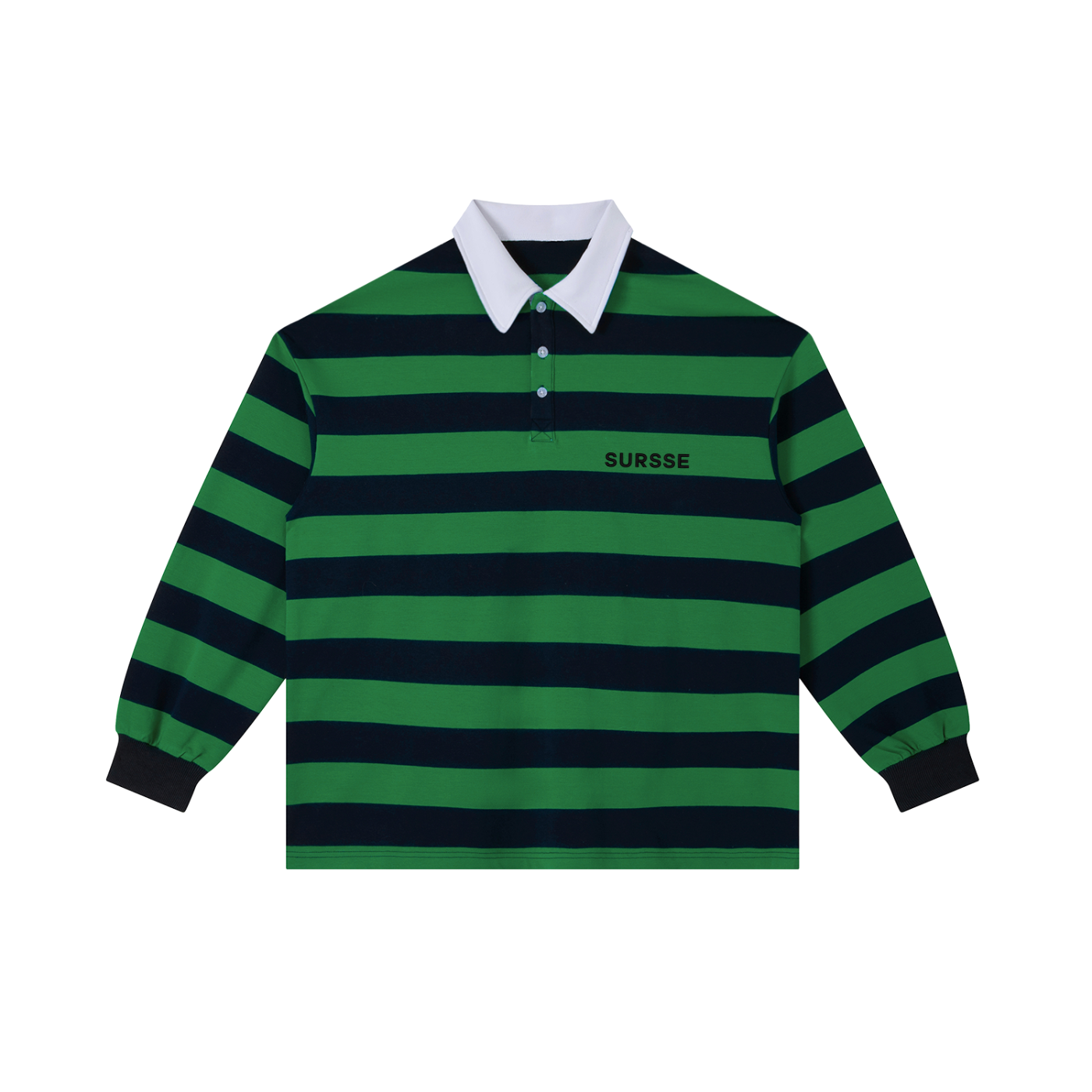 Color Block Stripe Polo Shirt