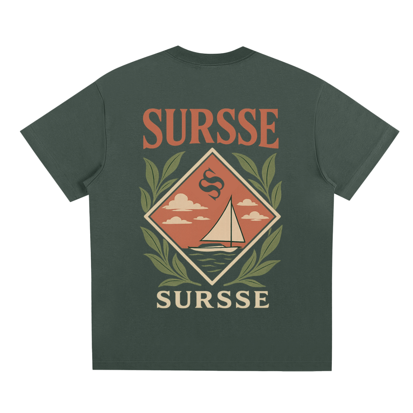 Coastal Dream Emblem Tee – SURSSE Vintage Edition