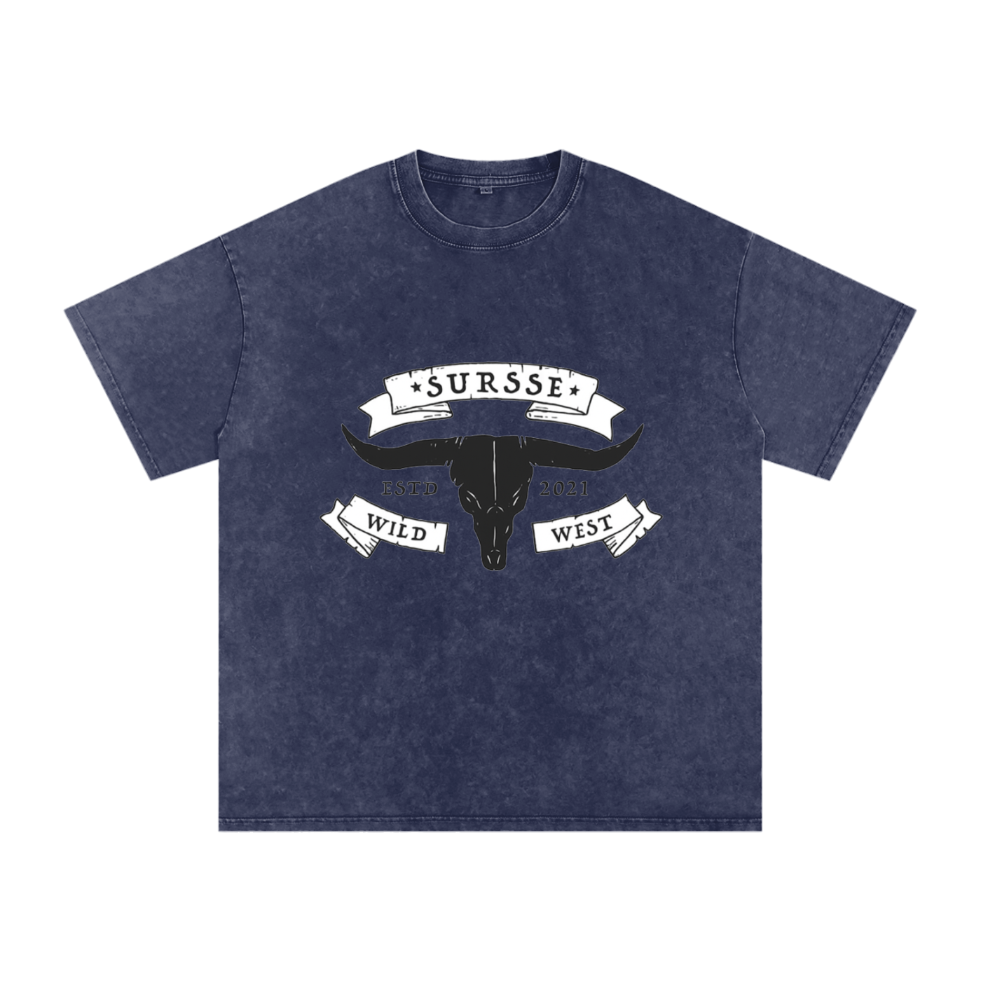 Snow Washed Oversized Cotton T-Shirt