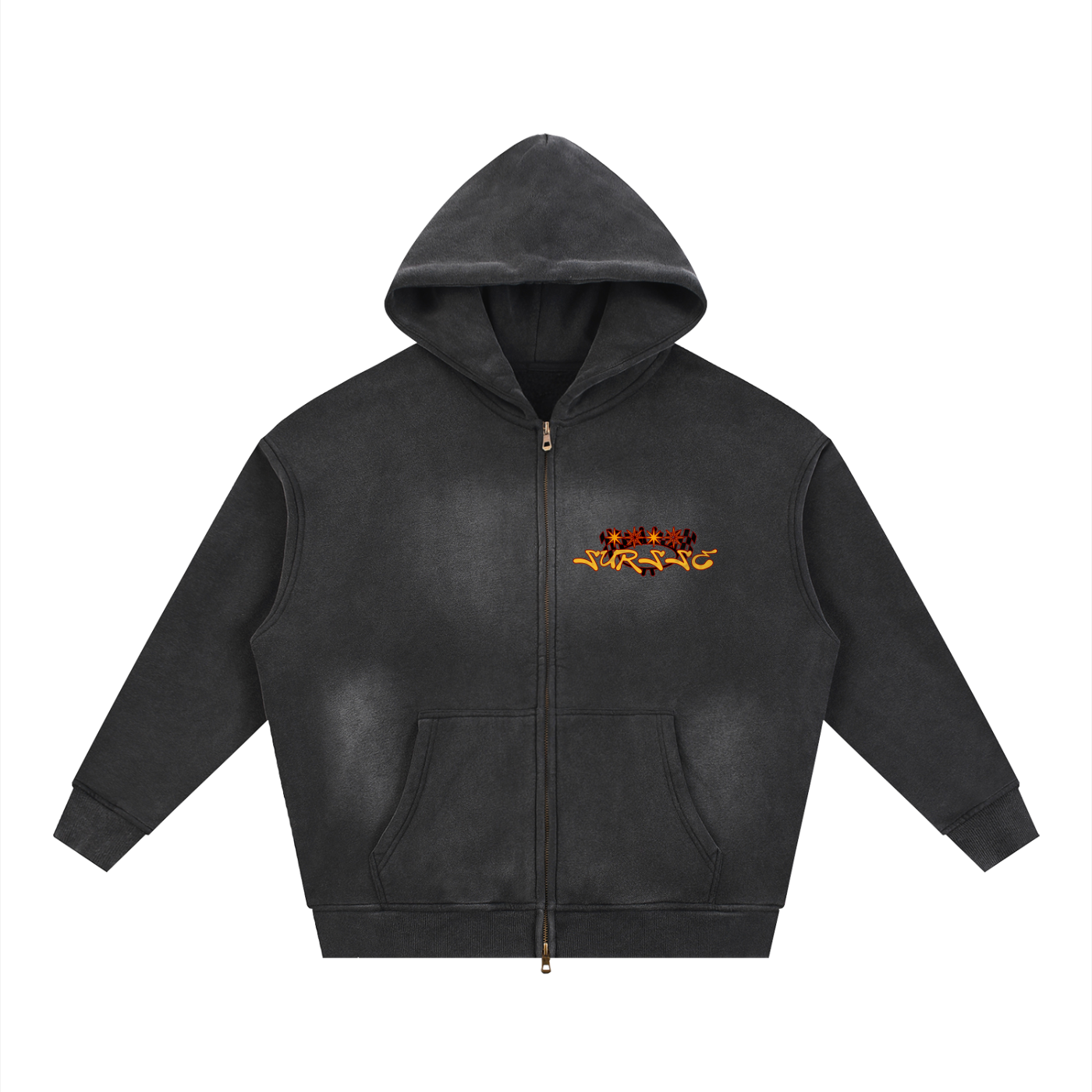 Sursse Zipper Boxy Fleece Hoodie