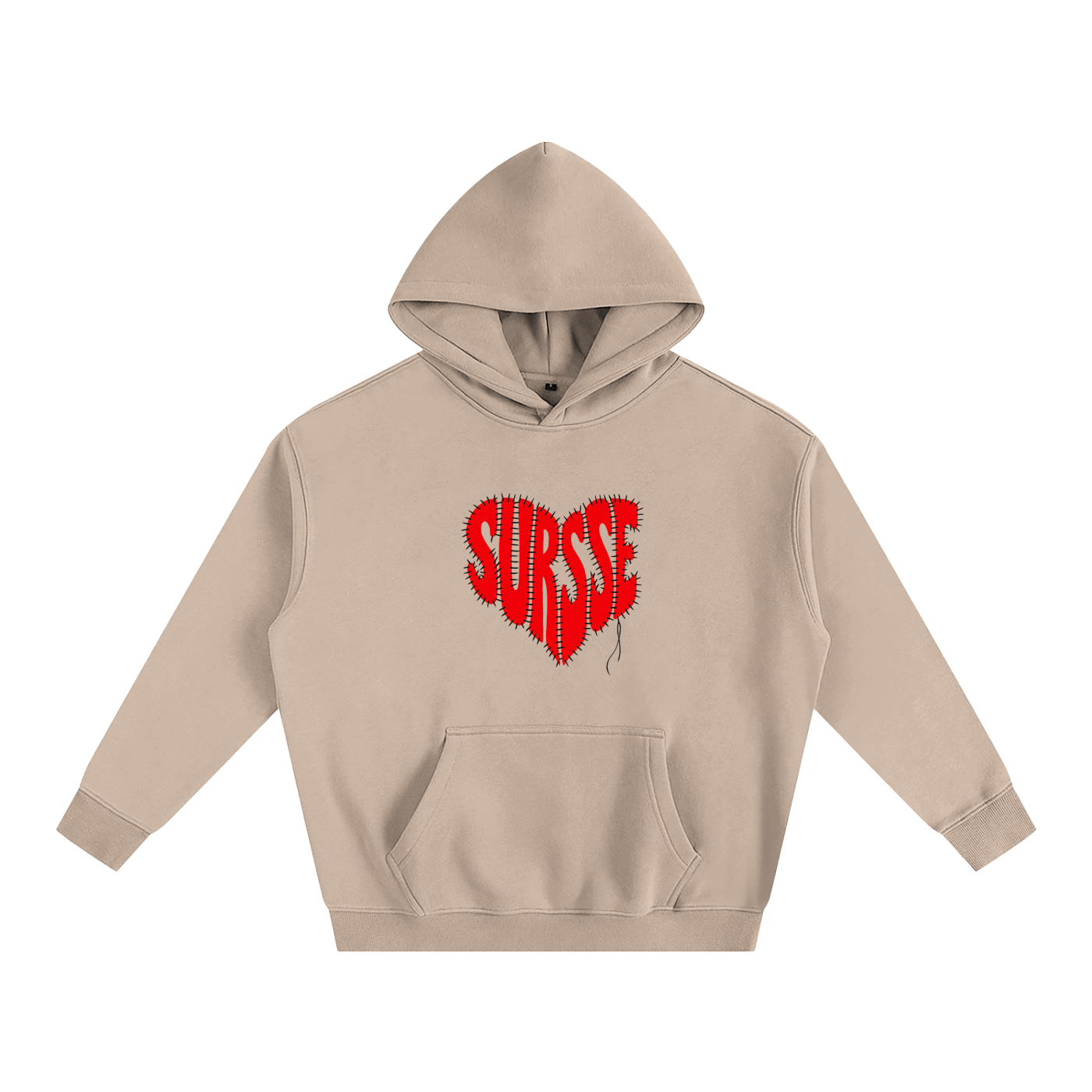 SURSSE Stitched Heart Hoodie