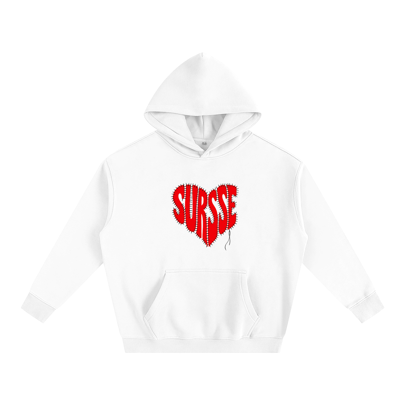 SURSSE Stitched Heart Hoodie