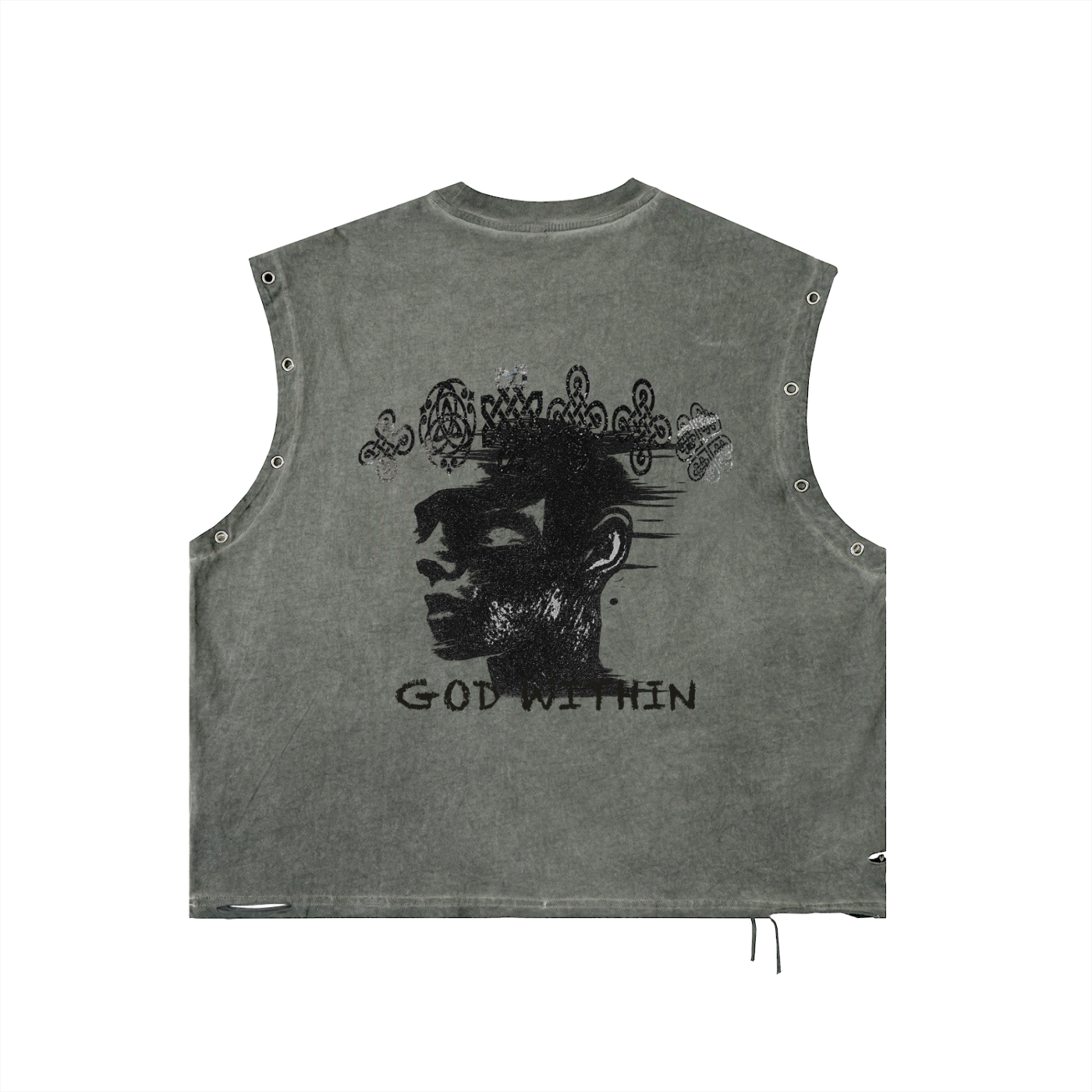 Distressed God Within Tank Top