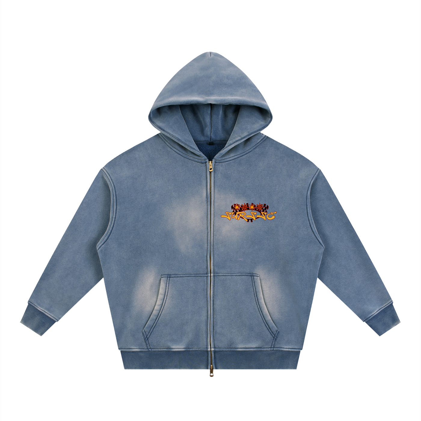 Sursse Zipper Boxy Fleece Hoodie