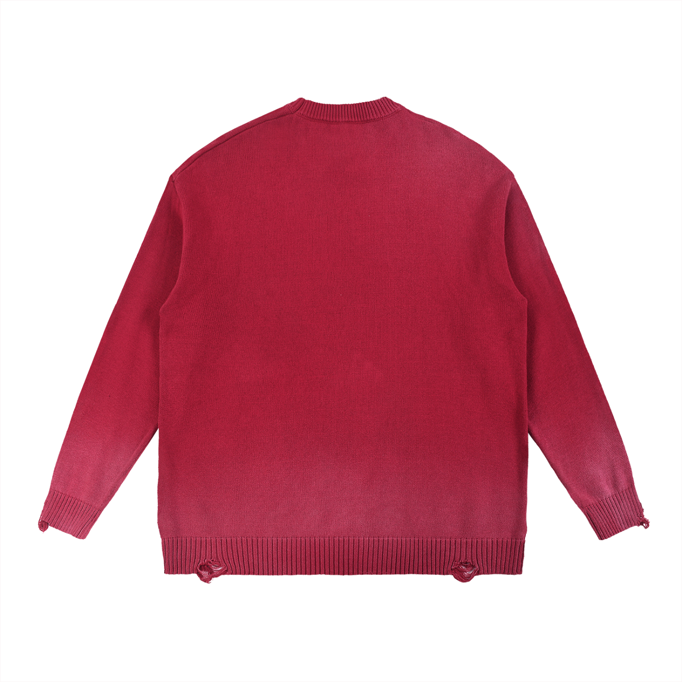 Sursse Sun Fade Distressed Ripped Crewneck sweater