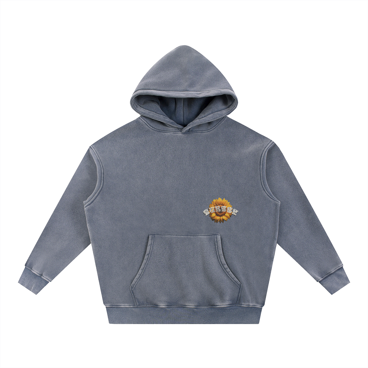 Snow Wash Fleece Oversize Hoodie