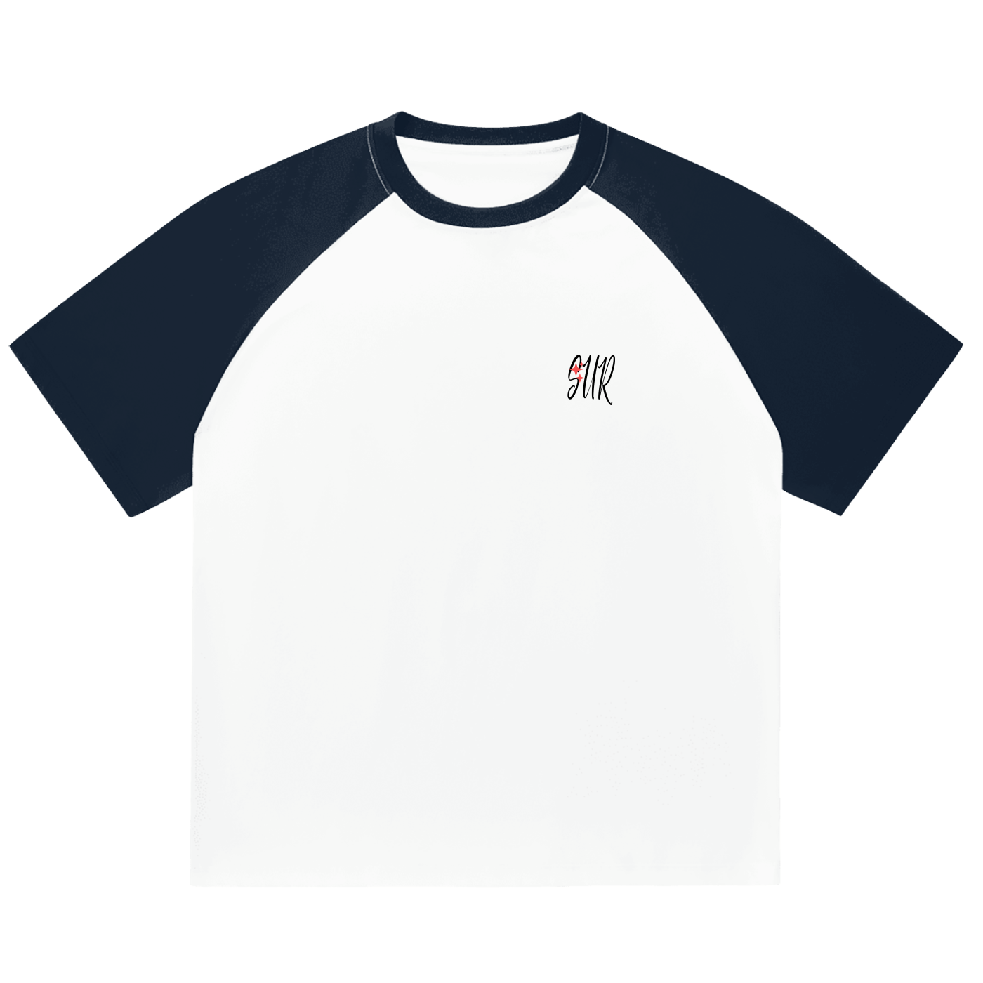 Color-Blocked Raglan Sleeve T-shirt