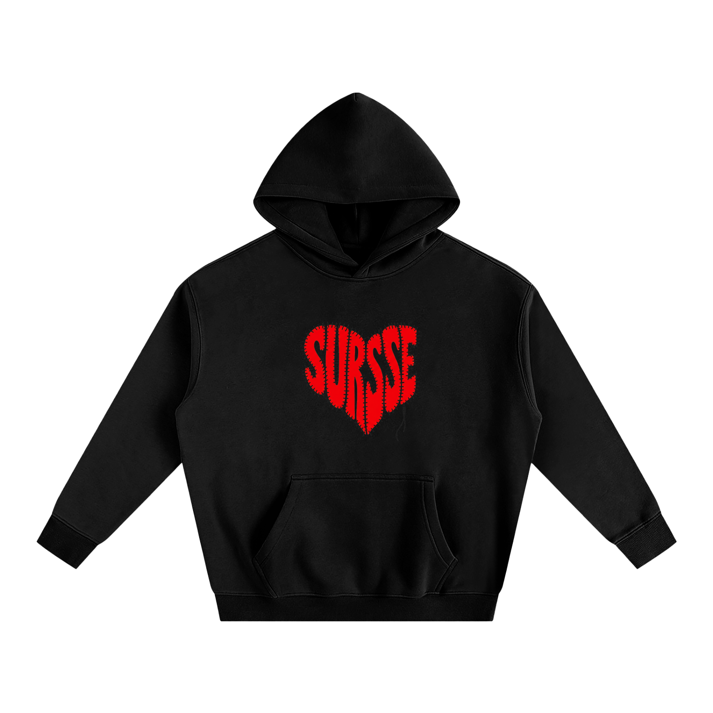 SURSSE Stitched Heart Hoodie