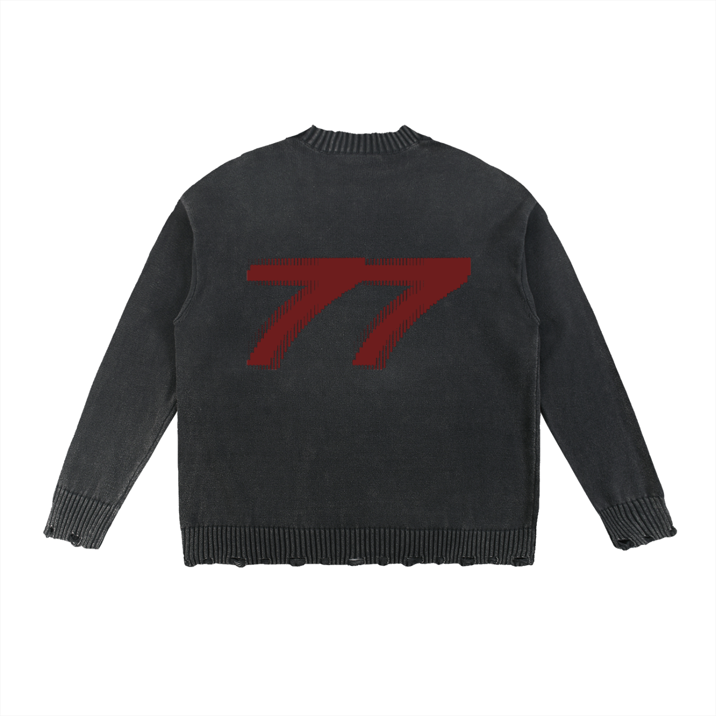 Sursse Vintage Washed Hand-Frayed Sweater