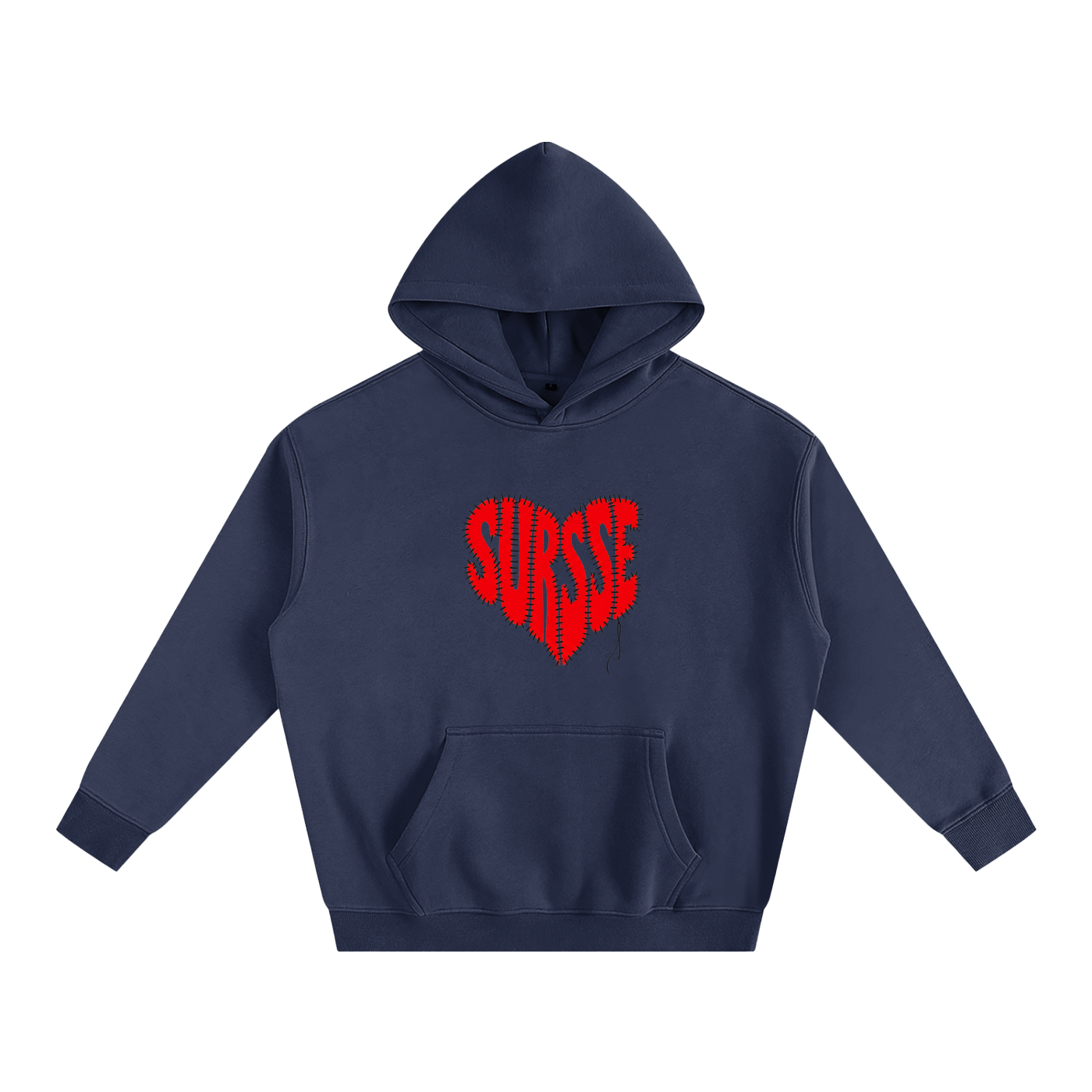 SURSSE Stitched Heart Hoodie