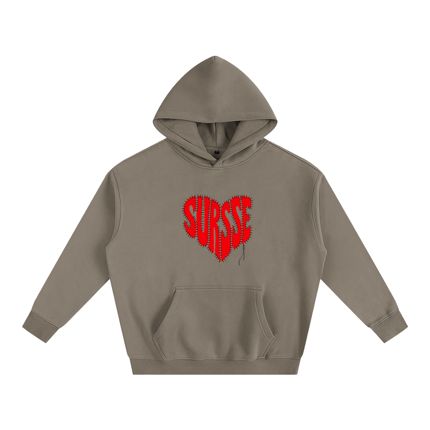 SURSSE Stitched Heart Hoodie