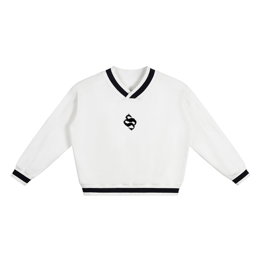 Logo V Neck Sweater
