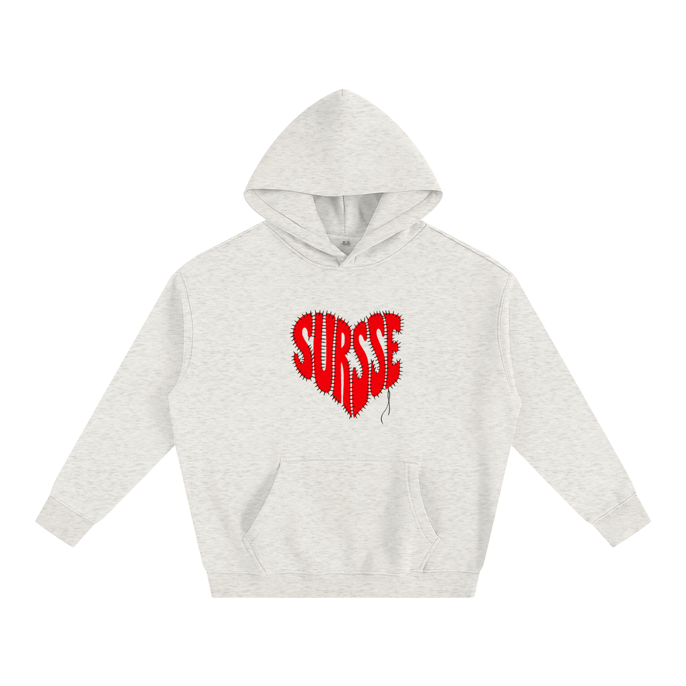 SURSSE Stitched Heart Hoodie