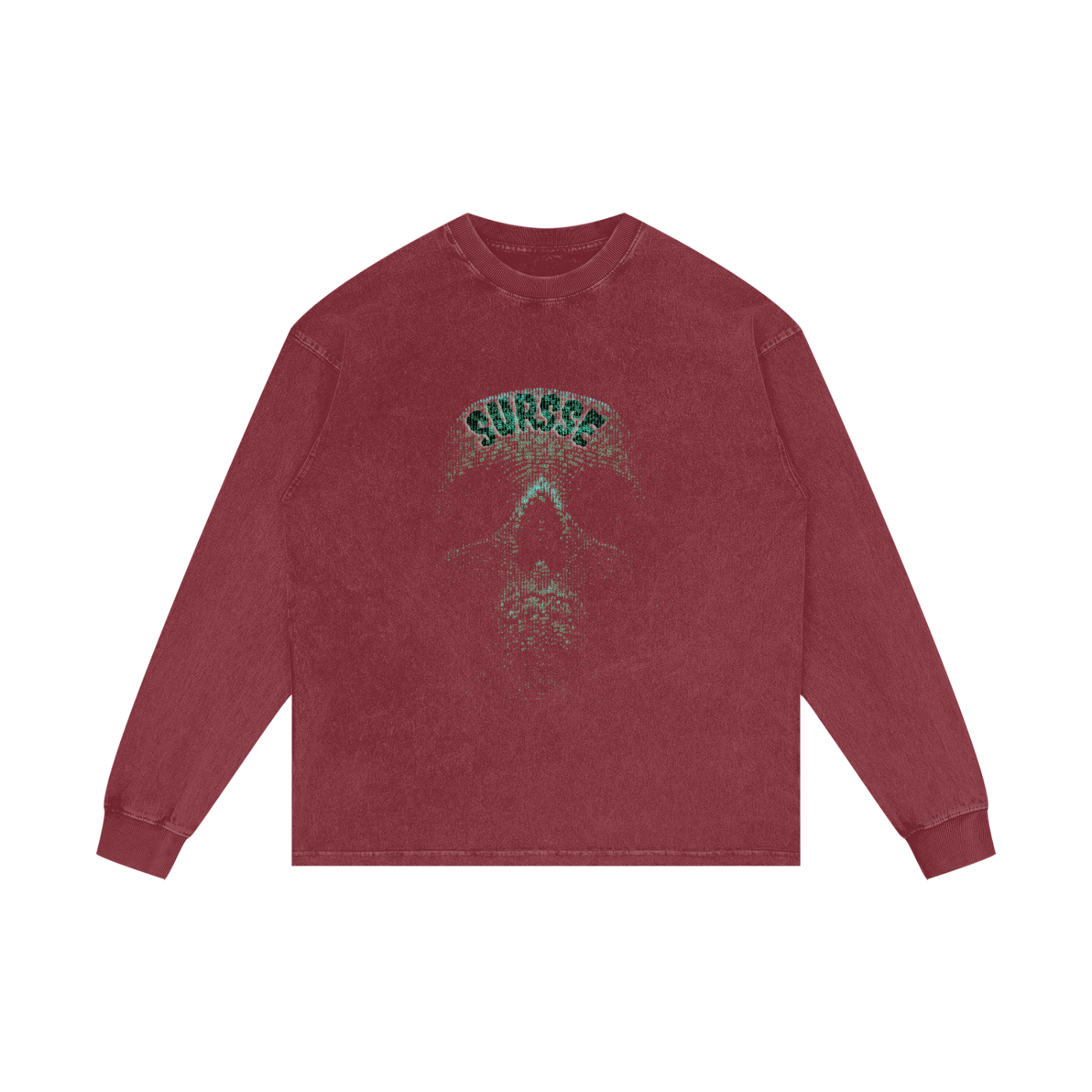Sursse Acid Wash Oversize Long Sleeve T-Shirt