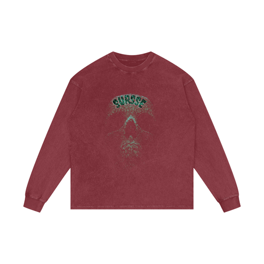 Sursse Acid Wash Oversize Long Sleeve T-Shirt