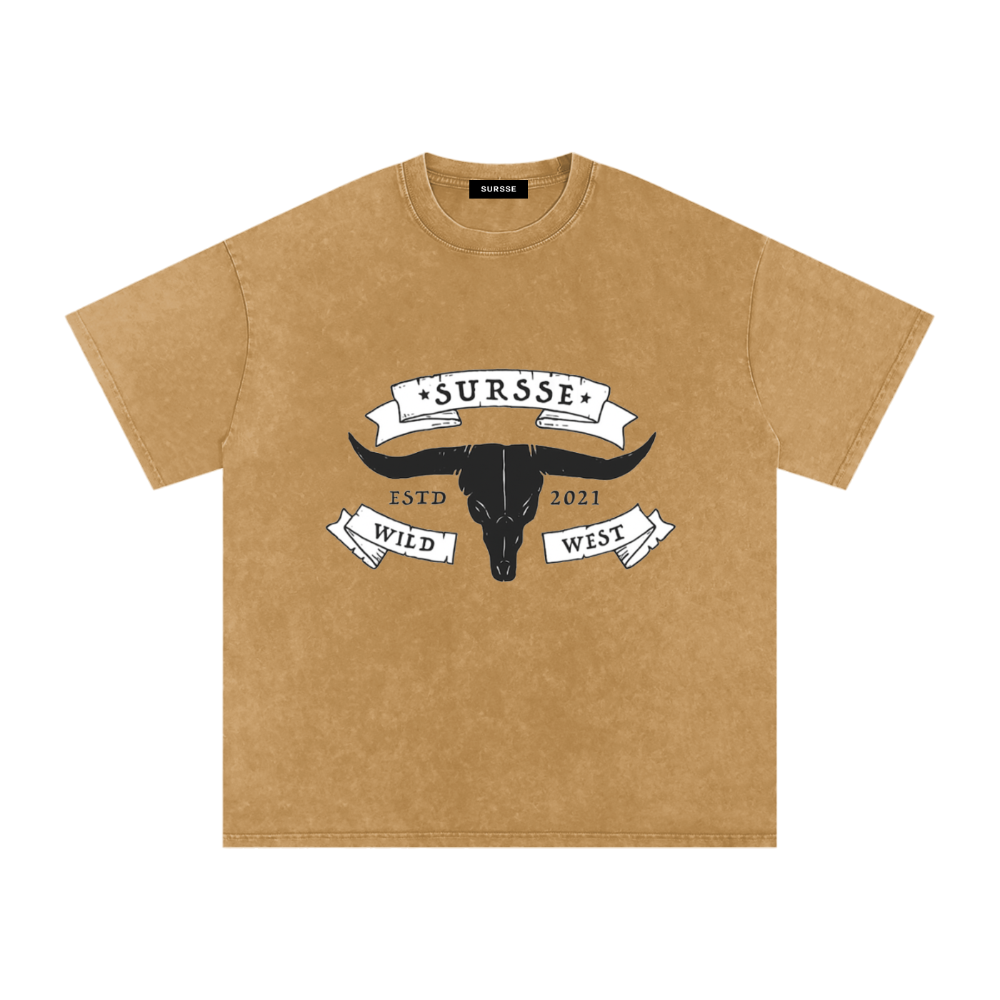 Snow Washed Oversized Cotton T-Shirt