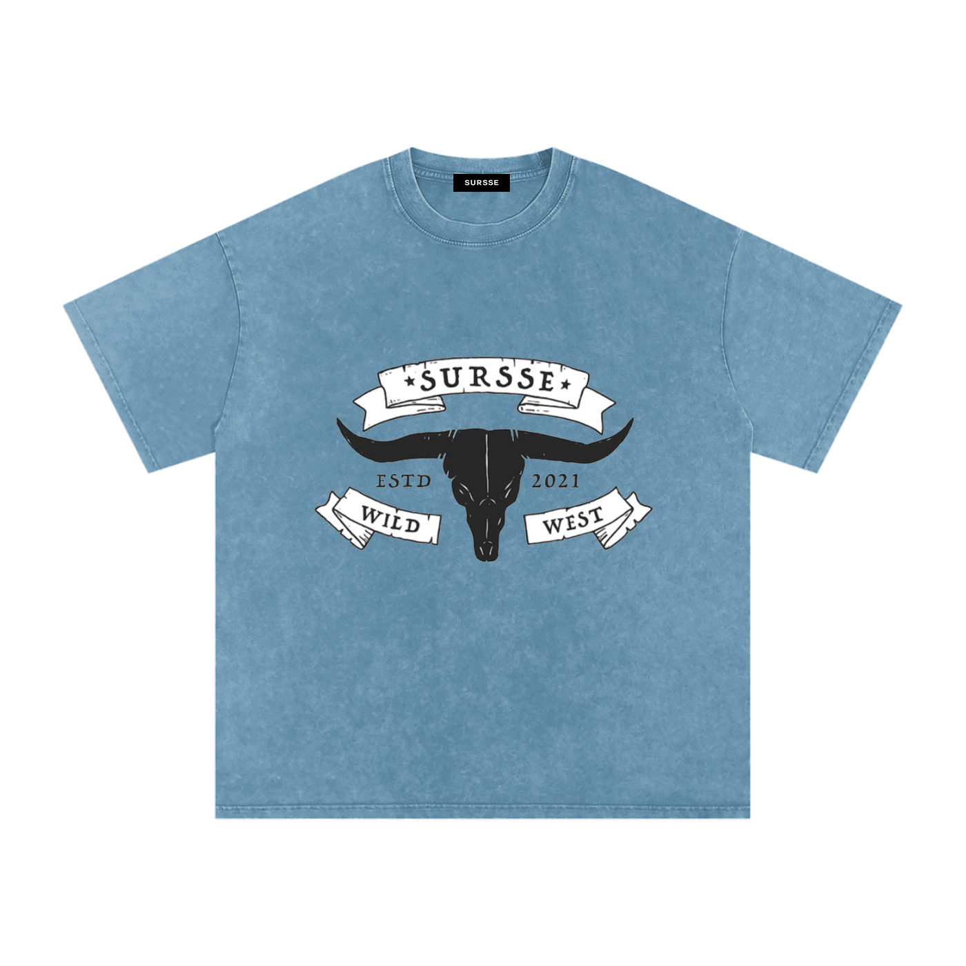 Snow Washed Oversized Cotton T-Shirt